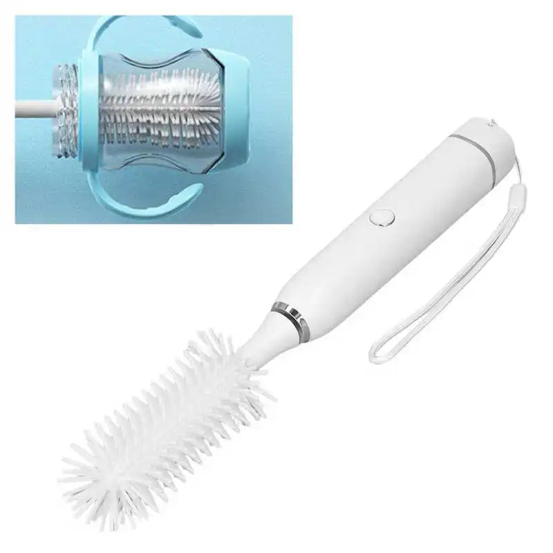 Electric Baby Bottle Brush Waterproof Bottle Cleaner Brush Bottle Pacifier Nipple Straw Bottle Cleaning Tool Electric Cup Brush